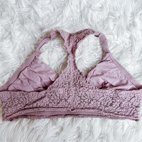 Auden | Orchid Lace Racerback Nursing Bralette - Picture 3 of 6